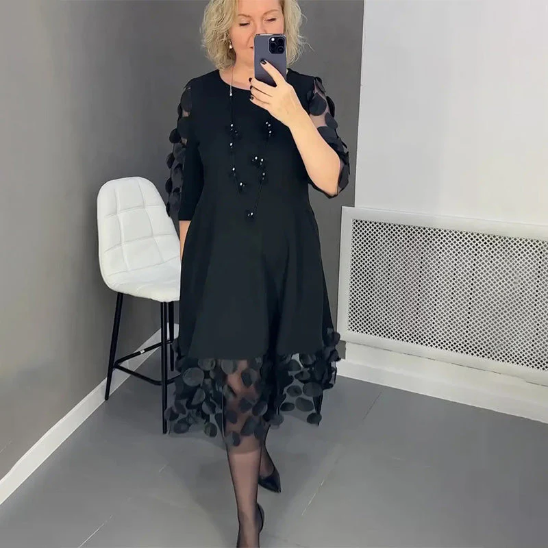 Demi | Ausgestelltes Midikleid mit Punktedekor - Image 5
