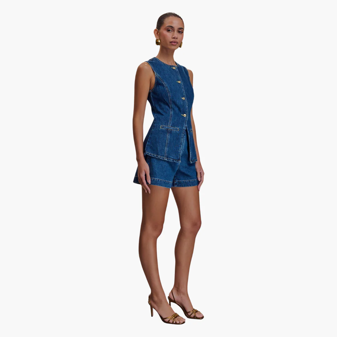 Denim Koordinationsset für Damen - Zweiteiliges Jeans Outfit - Image 2