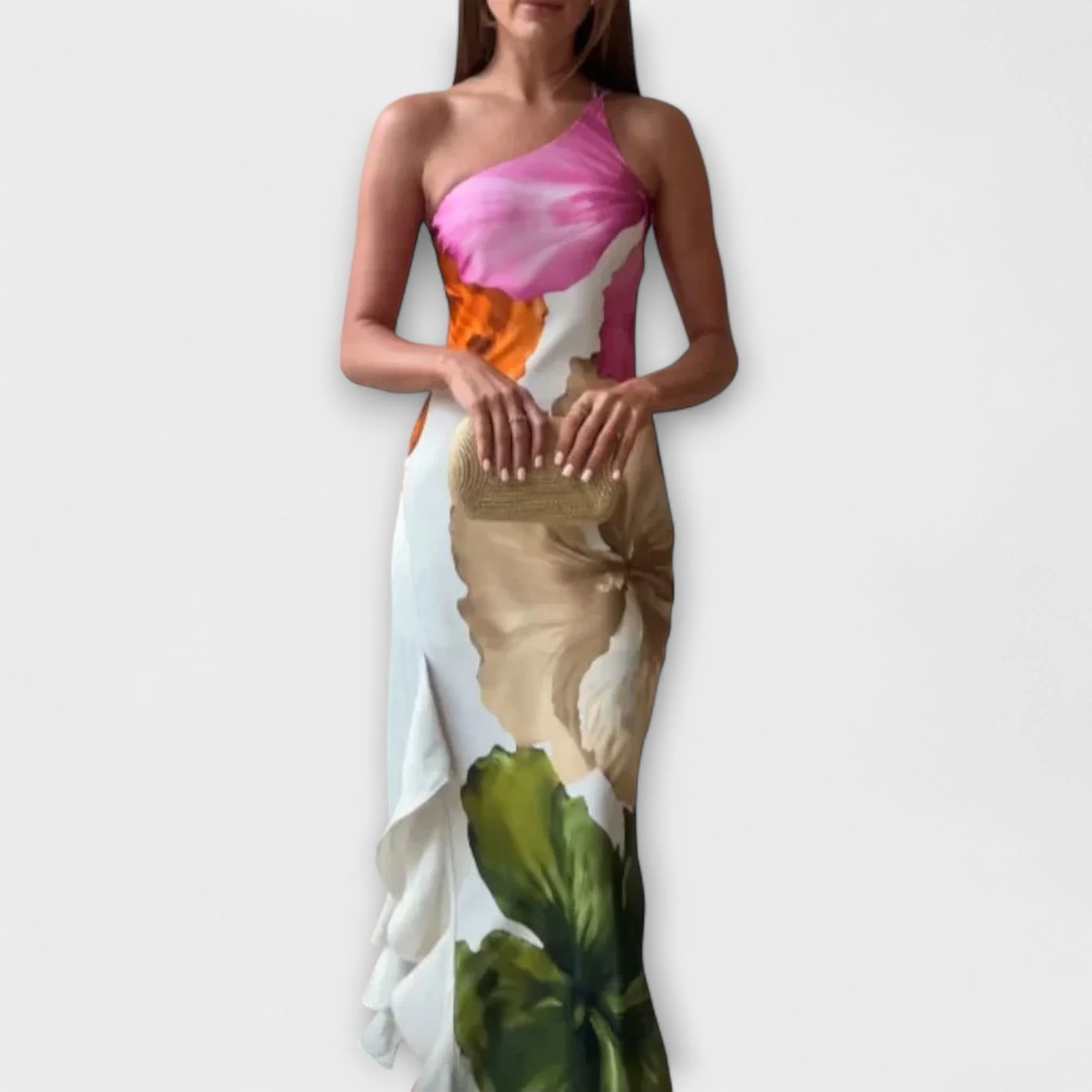 Der Sapphire - Stilvolles Patchwork-Maxikleid - Image 2