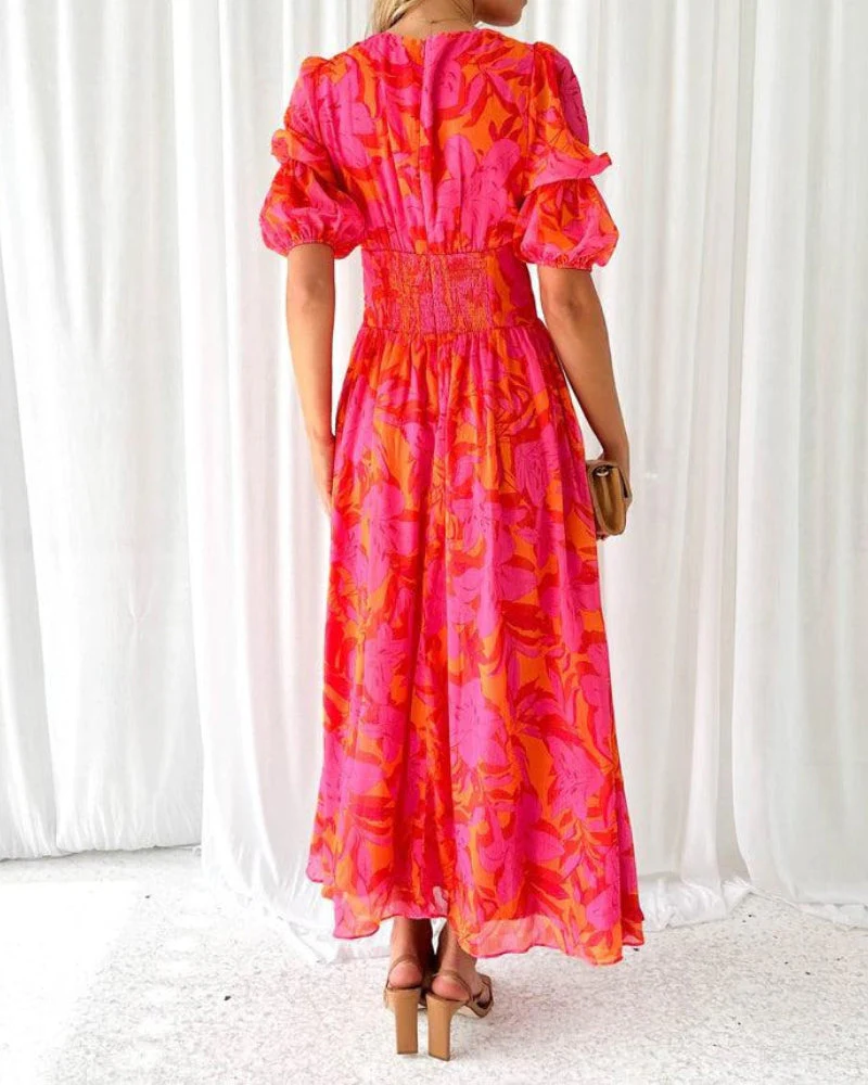 Derana™ - Rot-rosa Maxikleid - Image 2