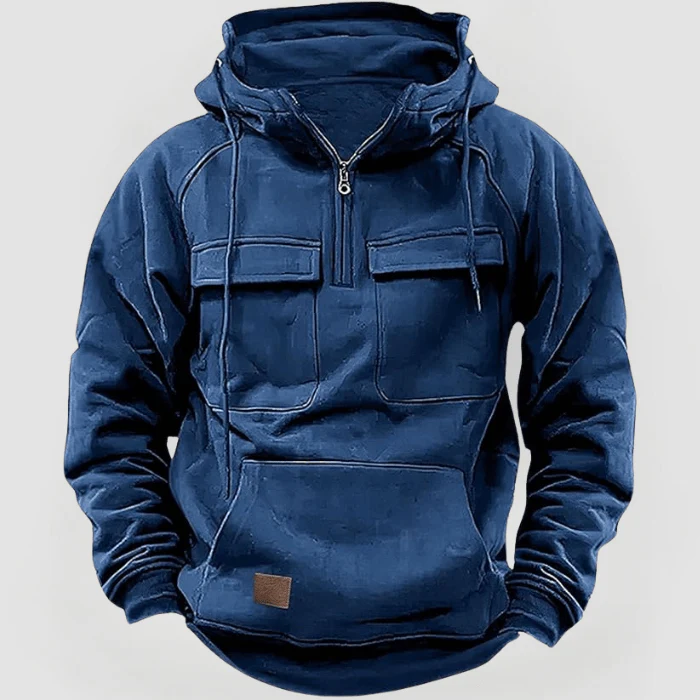 DEREK - KAPUZENPULLOVER MIT GROẞEN TASCHEN - Image 3