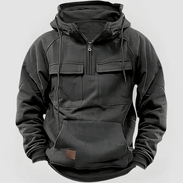 DEREK - KAPUZENPULLOVER MIT GROẞEN TASCHEN - Image 5
