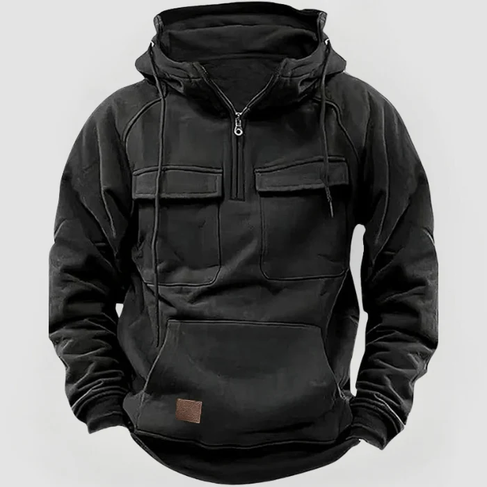 DEREK - KAPUZENPULLOVER MIT GROẞEN TASCHEN - Image 6