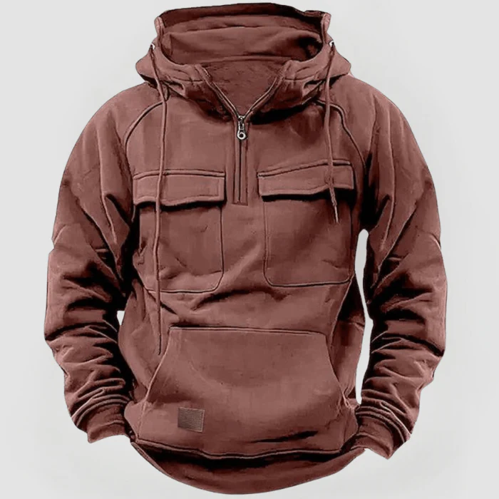 DEREK - KAPUZENPULLOVER MIT GROẞEN TASCHEN - Image 7