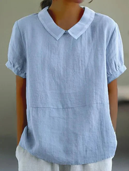 Diana | Elegantes Top mit Vintage Kragen