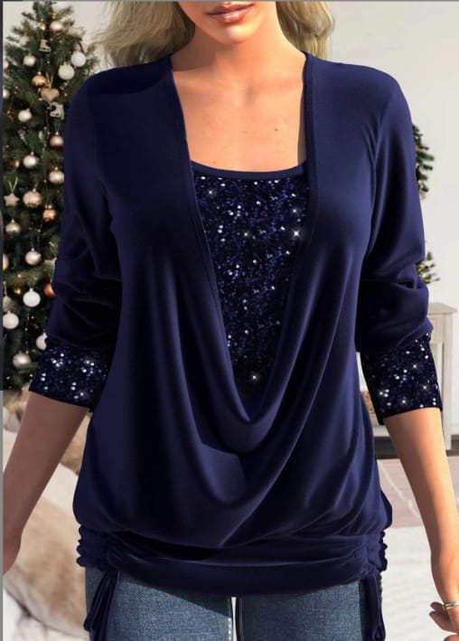 Diana | SparkleFlow Paillettenbluse in Übergröße - Image 8