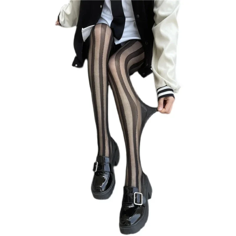 Diana | Stylische Vertikale Gestreifte Strumpfhose - Image 5
