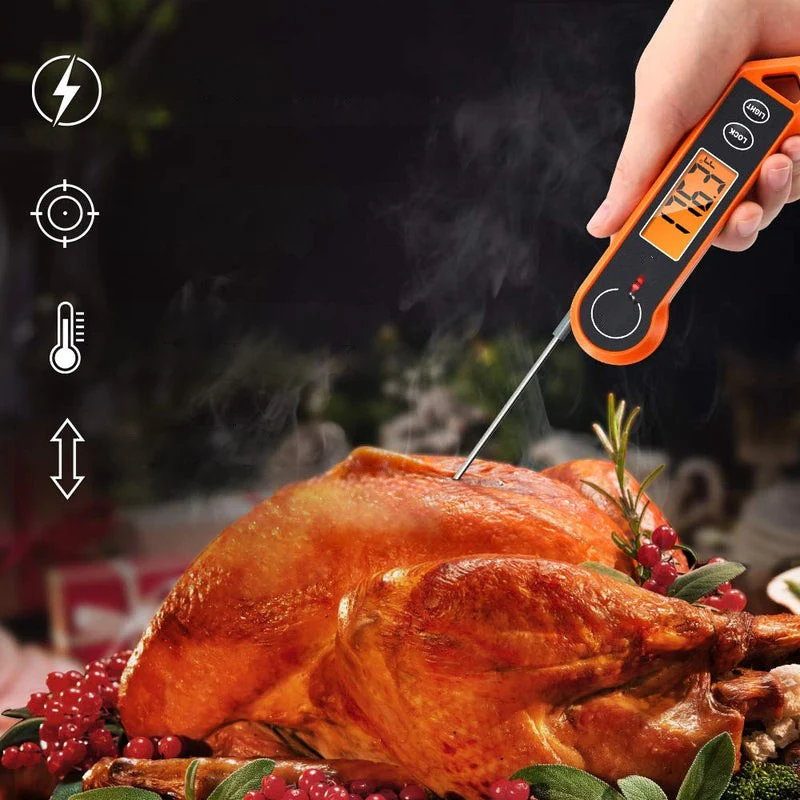 Digitales Fleischthermometer mit wasserabweisendem Design und Bewegungssensor – präzise Temperaturmessung beim Grillen und Kochen - Image 4