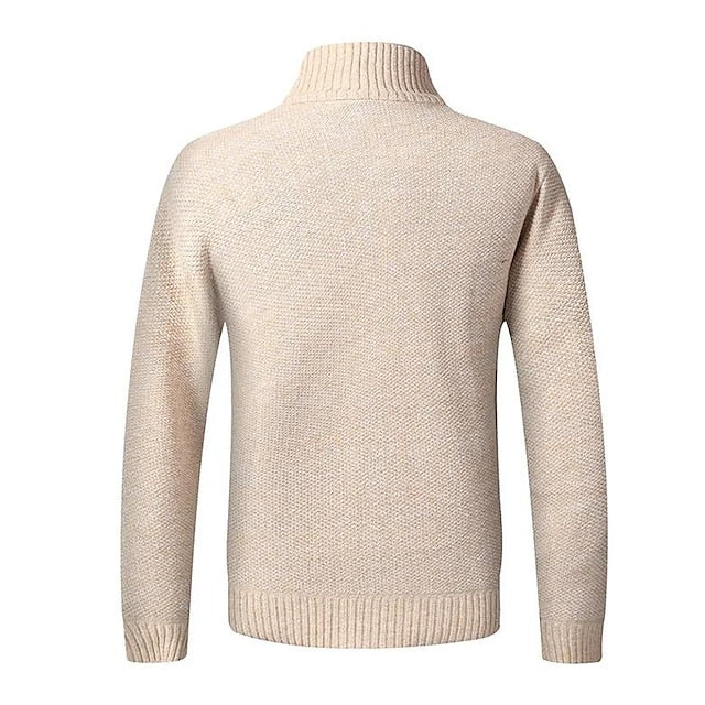 Dimitrios | Luxuriöses Reißverschlussdetail Herren Strickpullover - Image 2