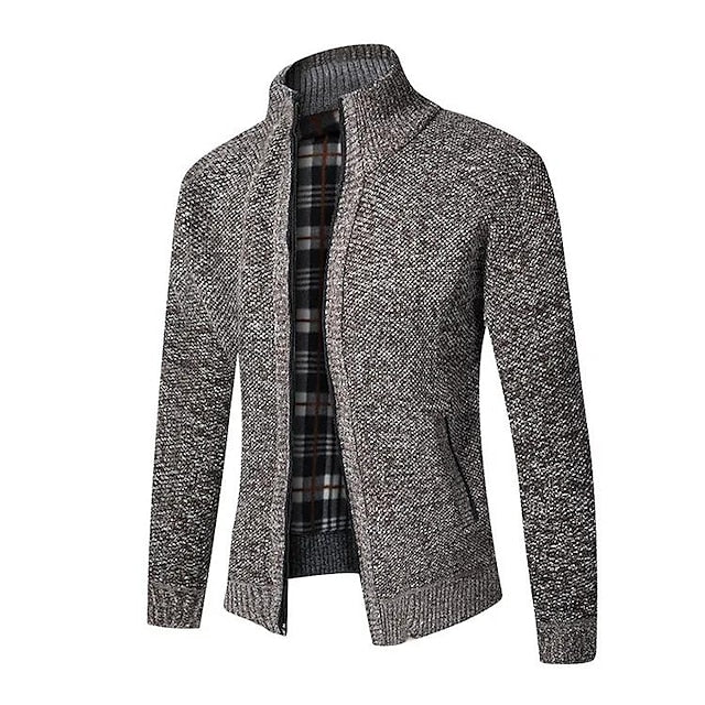 Dimitrios | Luxuriöses Reißverschlussdetail Herren Strickpullover - Image 8