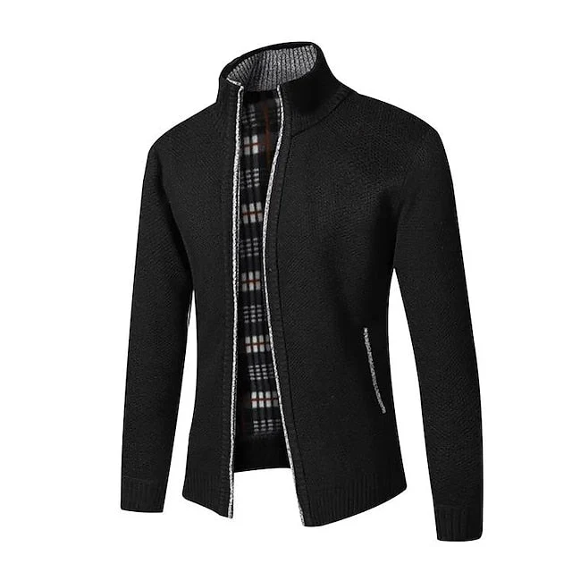 Dimitrios | Luxuriöses Reißverschlussdetail Herren Strickpullover - Image 9