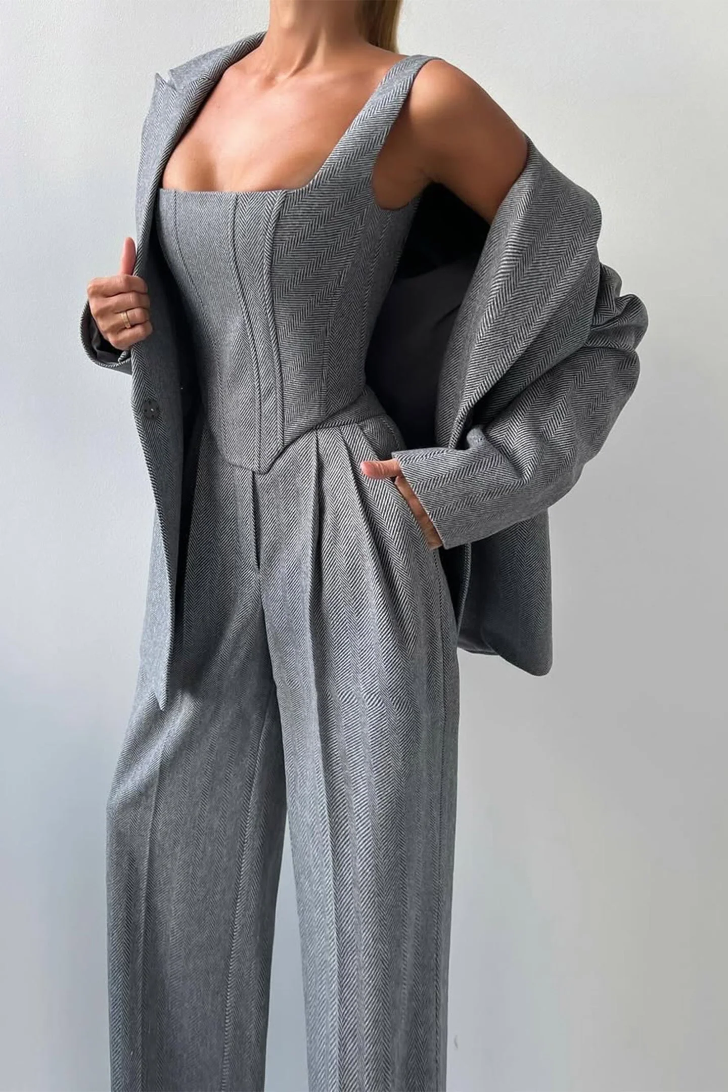 Dolce - Dreiteiliges Set mit Doppeljacke - Image 4