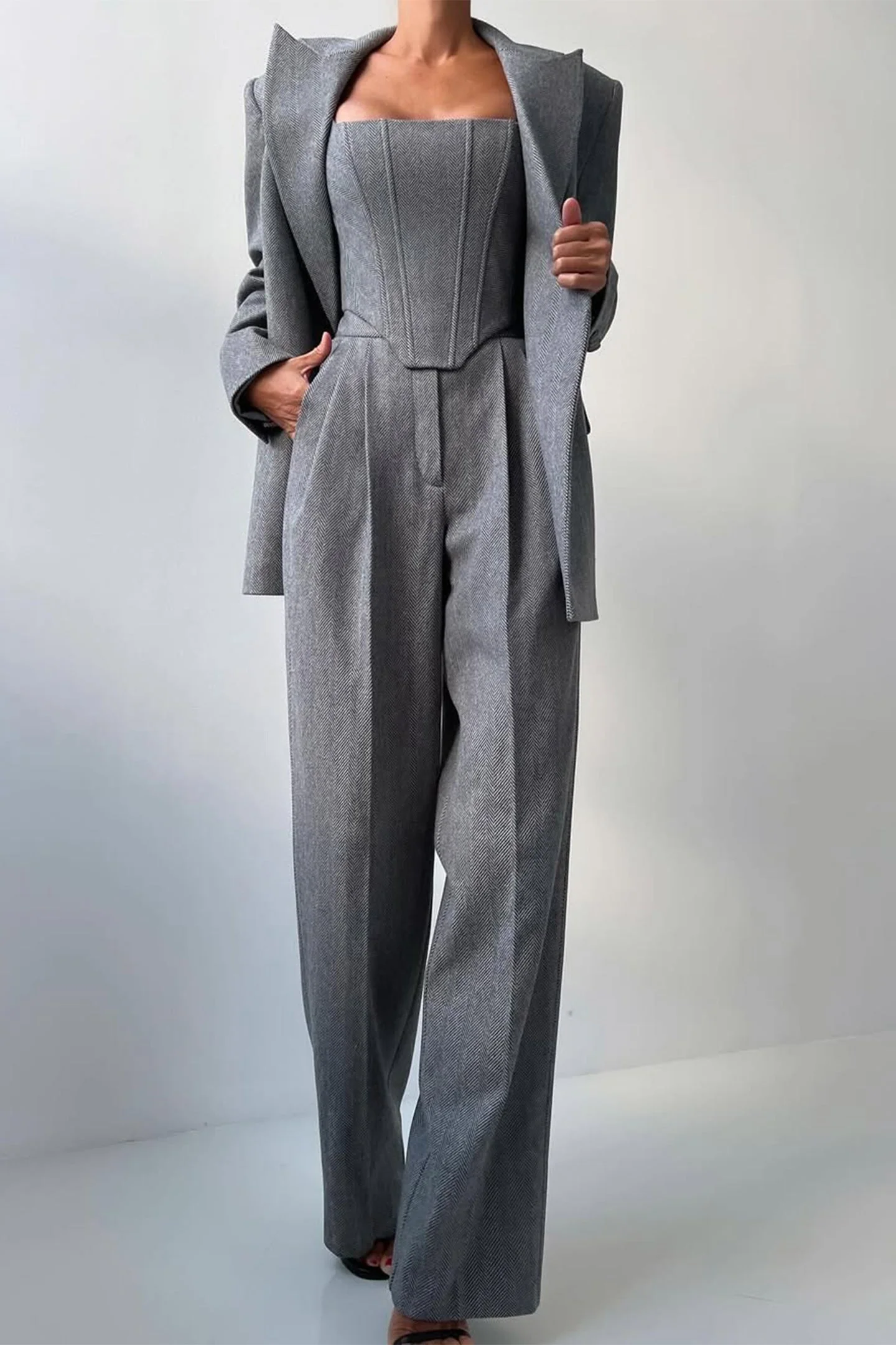 Dolce - Dreiteiliges Set mit Doppeljacke - Image 5