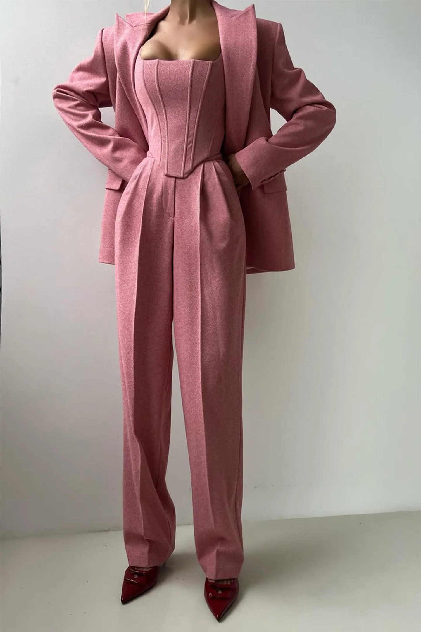 Dolce - Dreiteiliges Set mit Doppeljacke - Image 7
