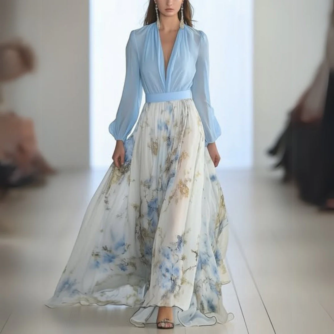 Dolores - Langes Kleid mit Blumenmuster - Image 3