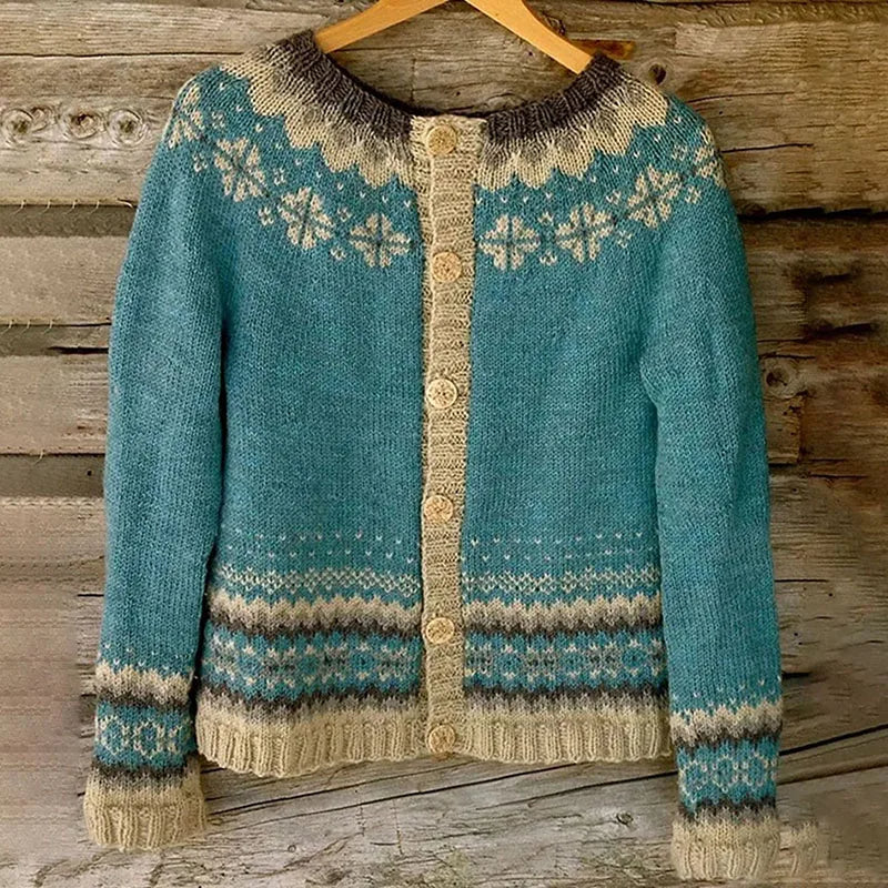 Dorothe | Vintage Island-Strickjacke - Image 4