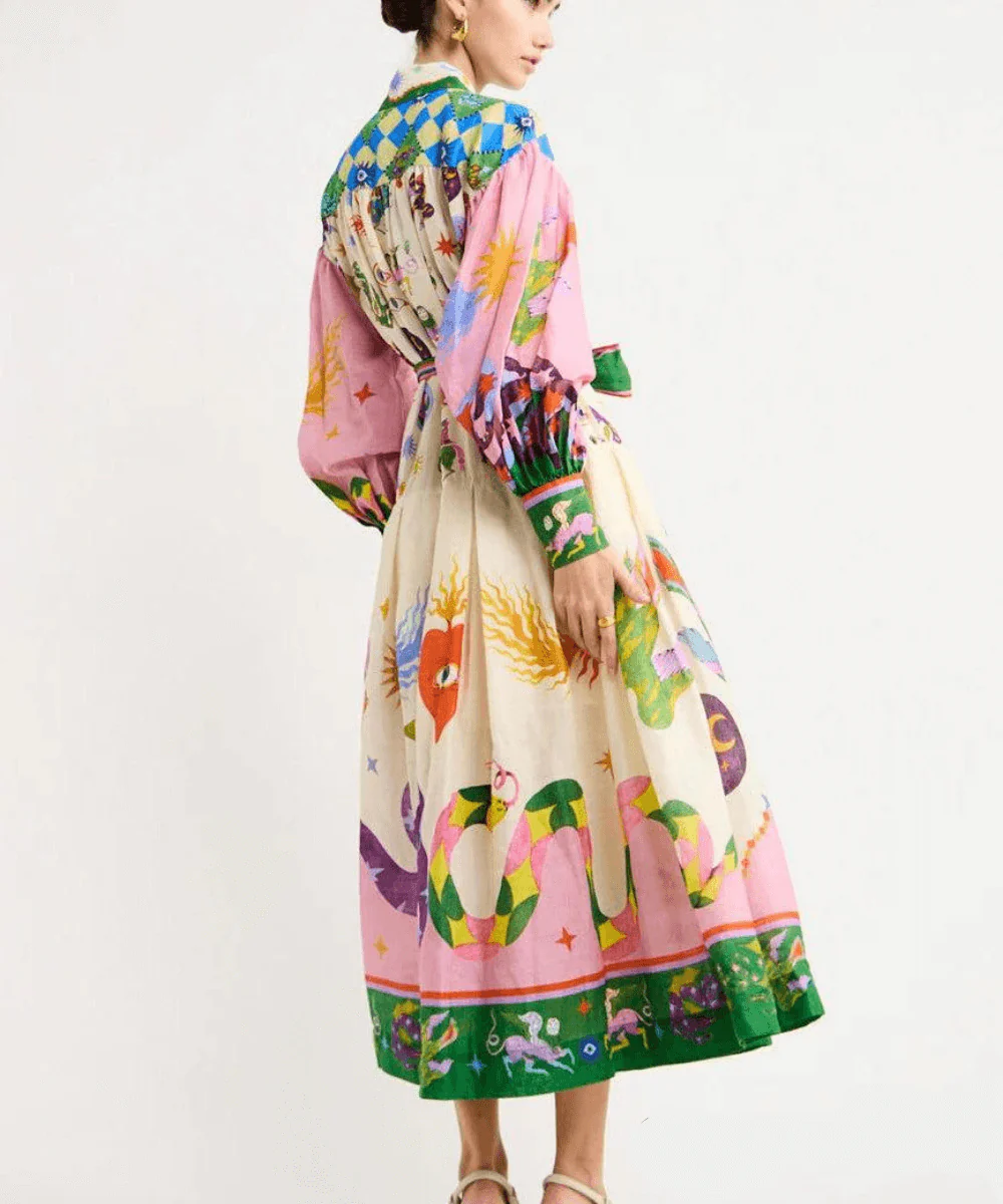 Dorthe - Elegantes italienisches Maxikleid. - Image 3