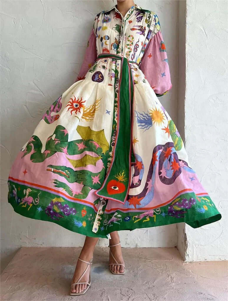 Dorthe - Elegantes italienisches Maxikleid. - Image 8