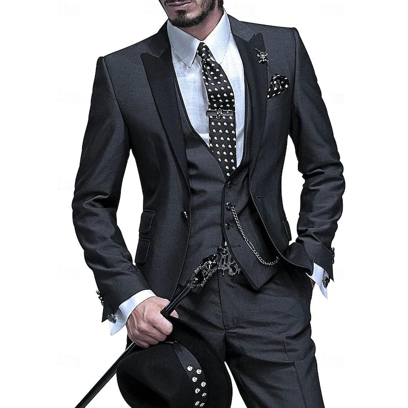 Dreiteiliger Herrenanzug aus Leinen – Blazer, Weste und Hose für Eleganz - Image 4