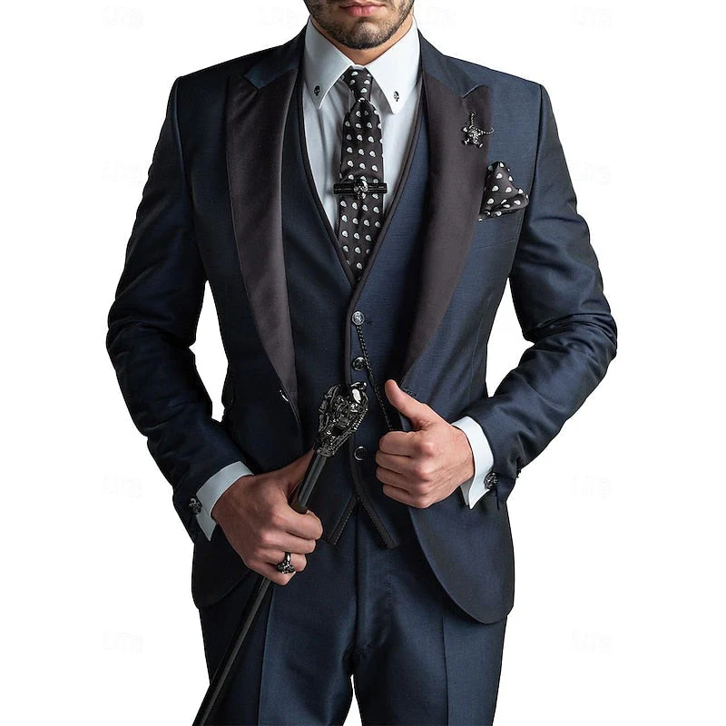 Dreiteiliger Herrenanzug aus Leinen – Blazer, Weste und Hose für Eleganz - Image 5