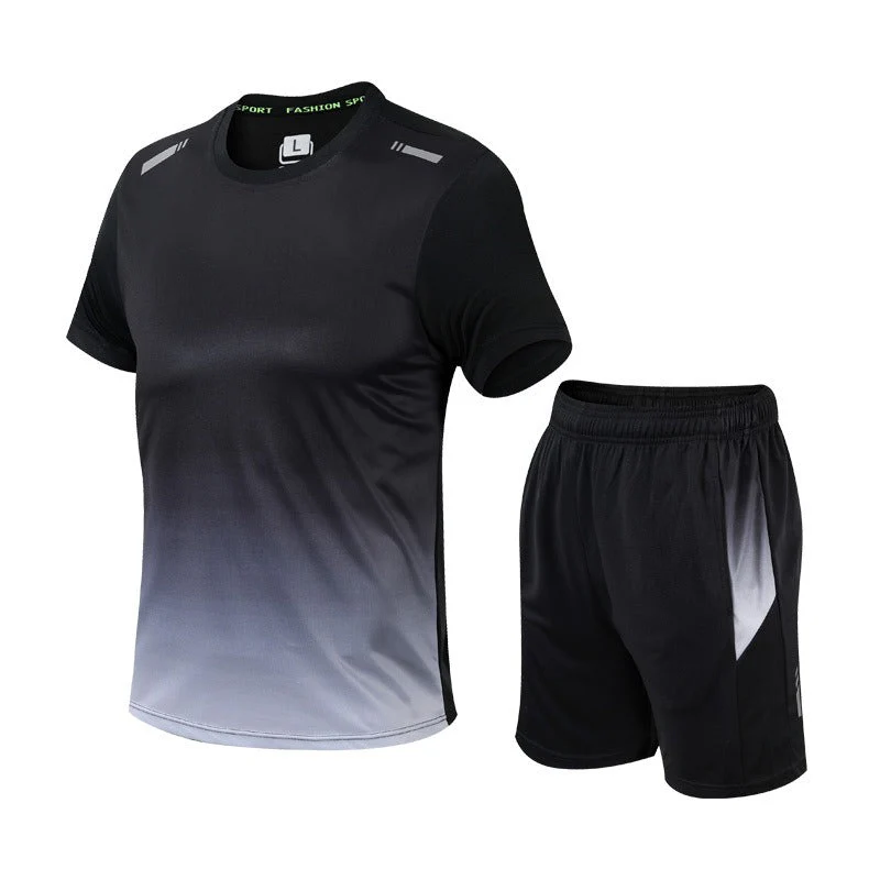 Dynamisches Sport-T-Shirt- und Shorts-Set – atmungsaktiv und bequem für aktive Tage - Image 2