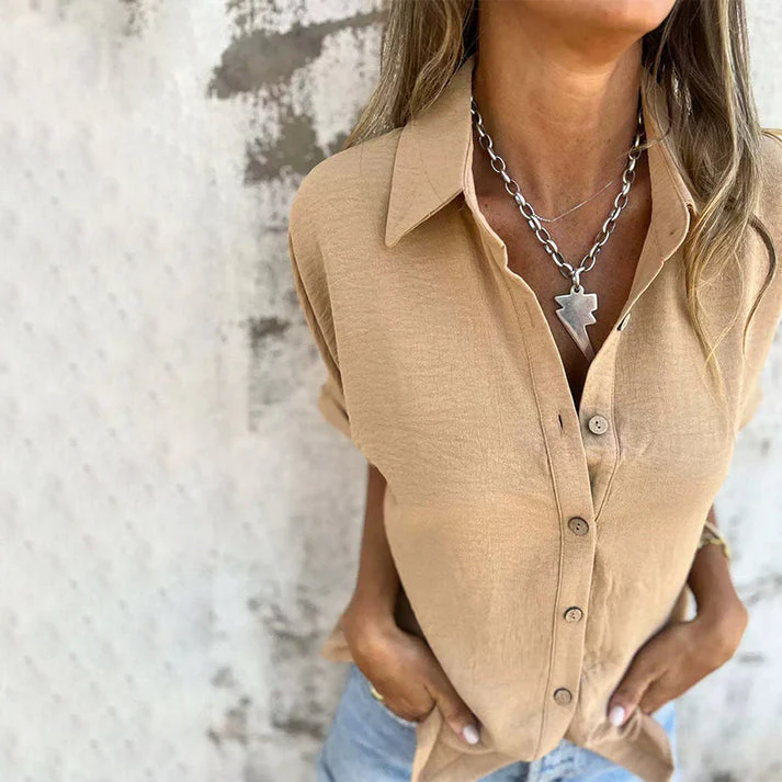 EDELTRAUD - LOCKERE BLUSE MIT KNÖPFEN - Image 11