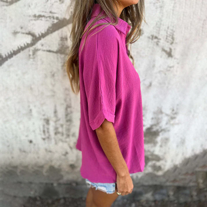 EDELTRAUD - LOCKERE BLUSE MIT KNÖPFEN - Image 7