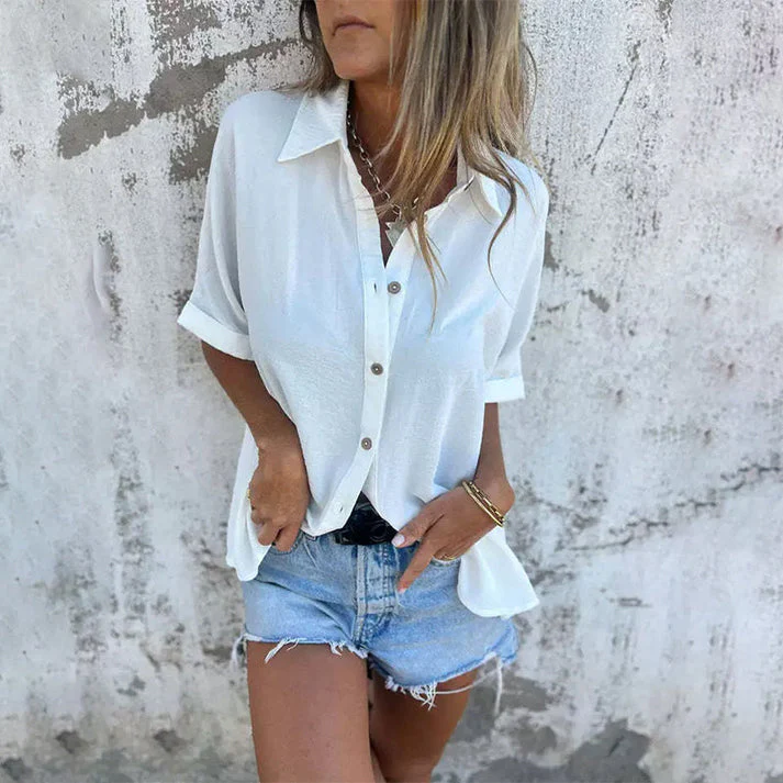 EDELTRAUD - LOCKERE BLUSE MIT KNÖPFEN - Image 8