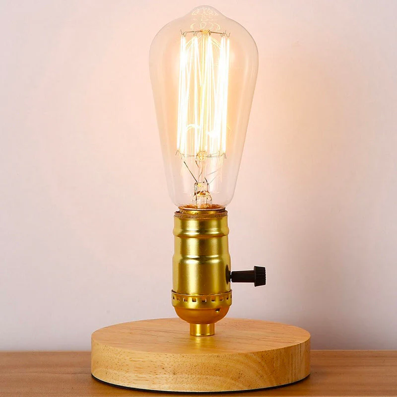 EdisonWood Vintage Charm Nachttischlampe – Zeitloses und Elegantes Design - Image 2
