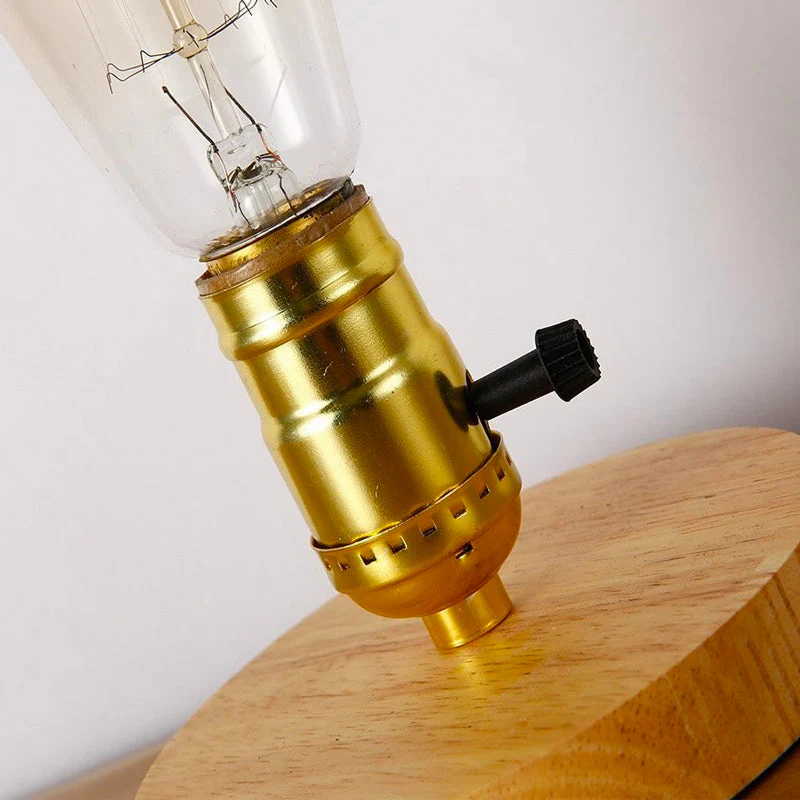 EdisonWood Vintage Charm Nachttischlampe – Zeitloses und Elegantes Design - Image 3
