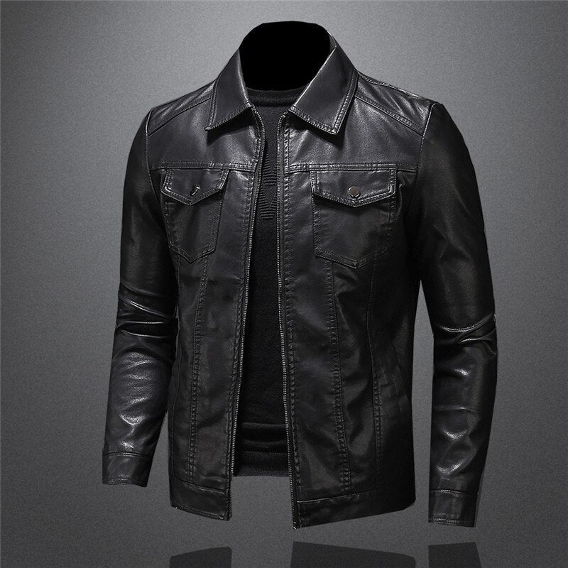 EDWARD - JACKE AUS ENG ANLIEGENDEM LEDER - Image 2