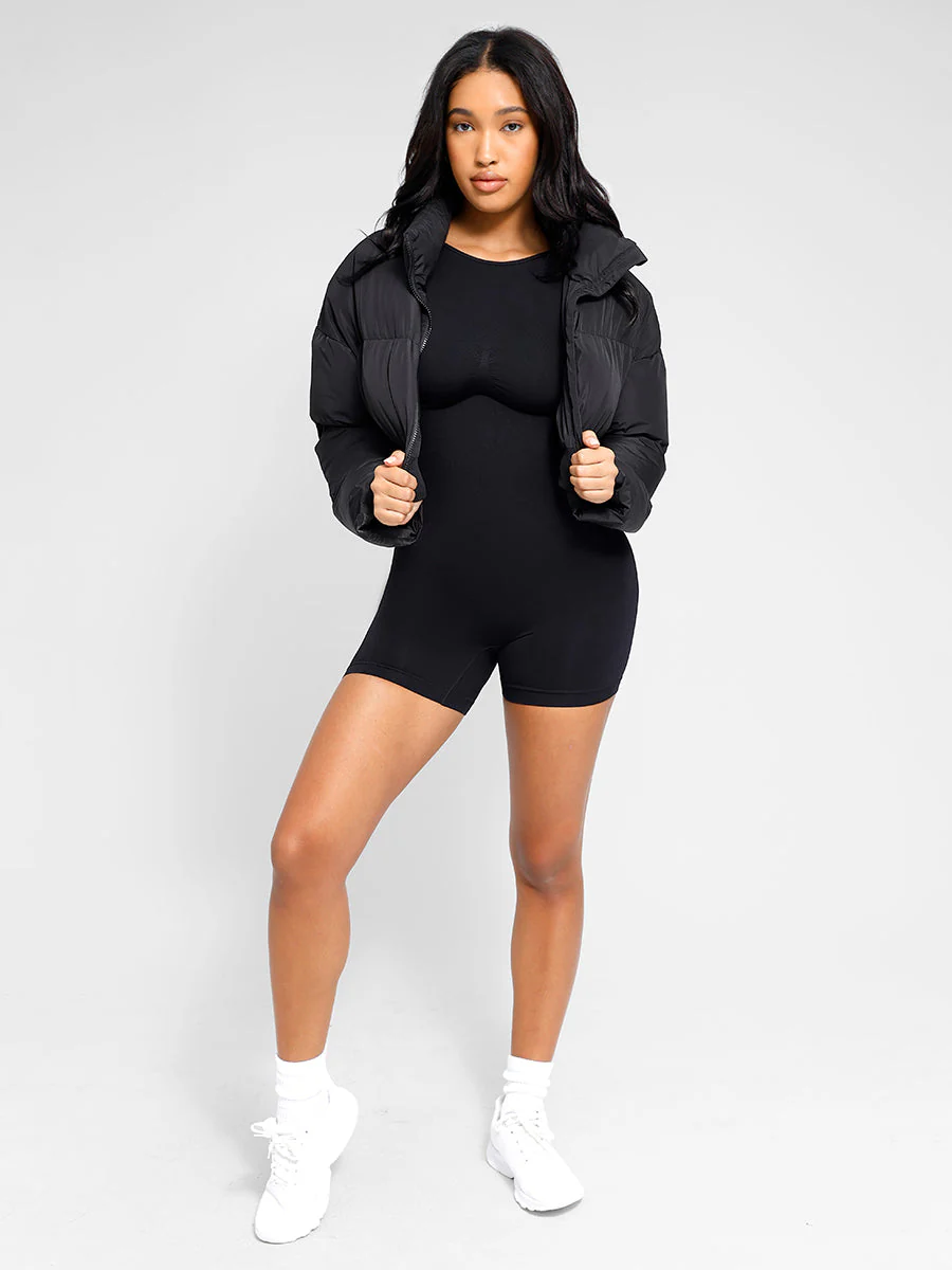 Eingebauter Shapewear-Strampler mit hohem Halsausschnitt - Image 11