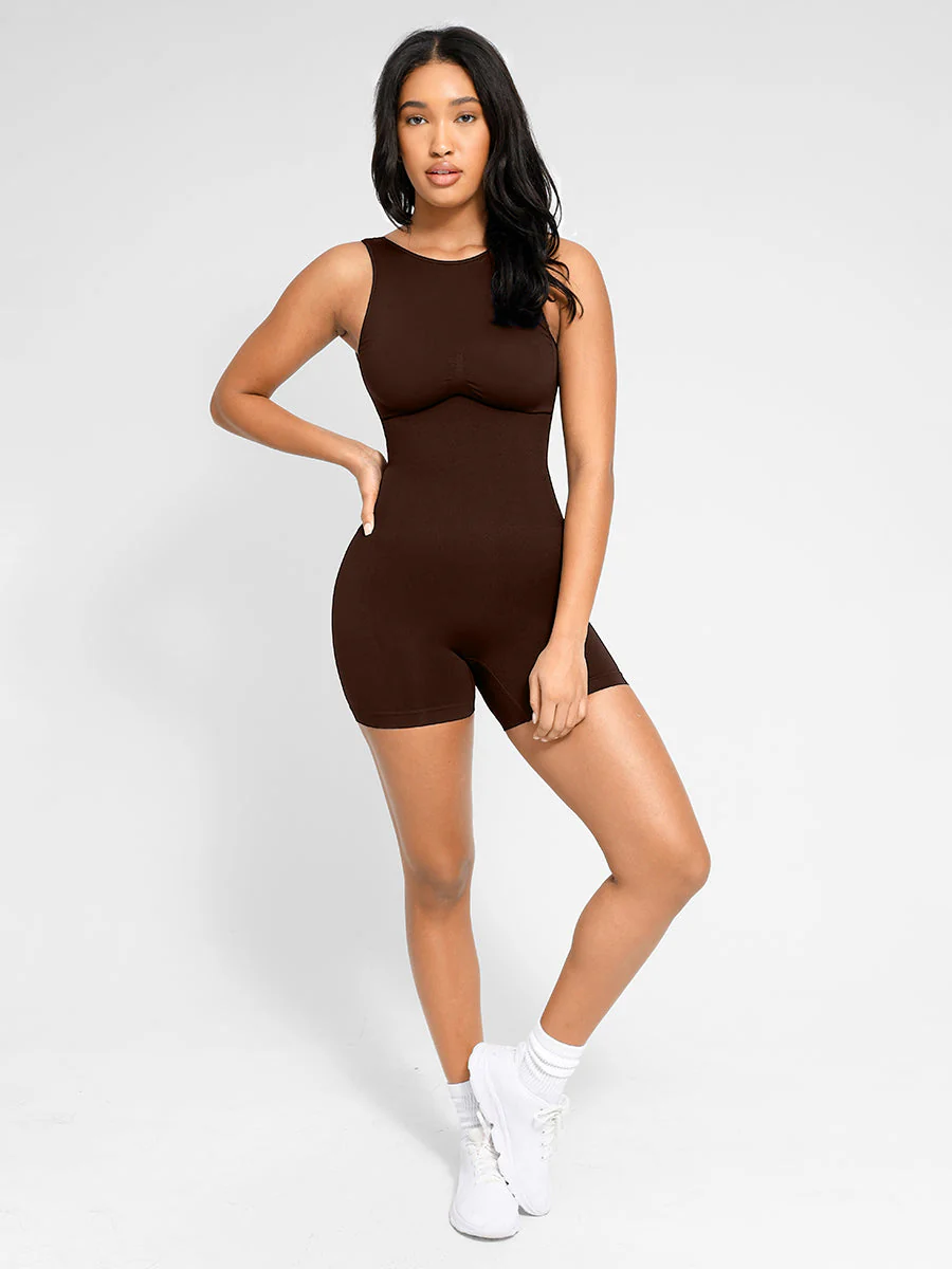 Eingebauter Shapewear-Strampler mit hohem Halsausschnitt - Image 12
