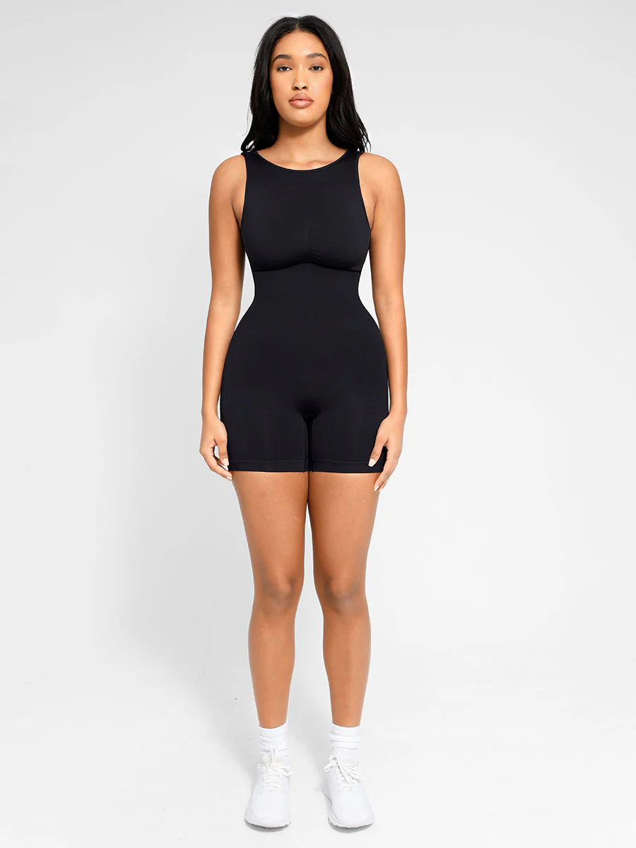Eingebauter Shapewear-Strampler mit hohem Halsausschnitt - Image 13