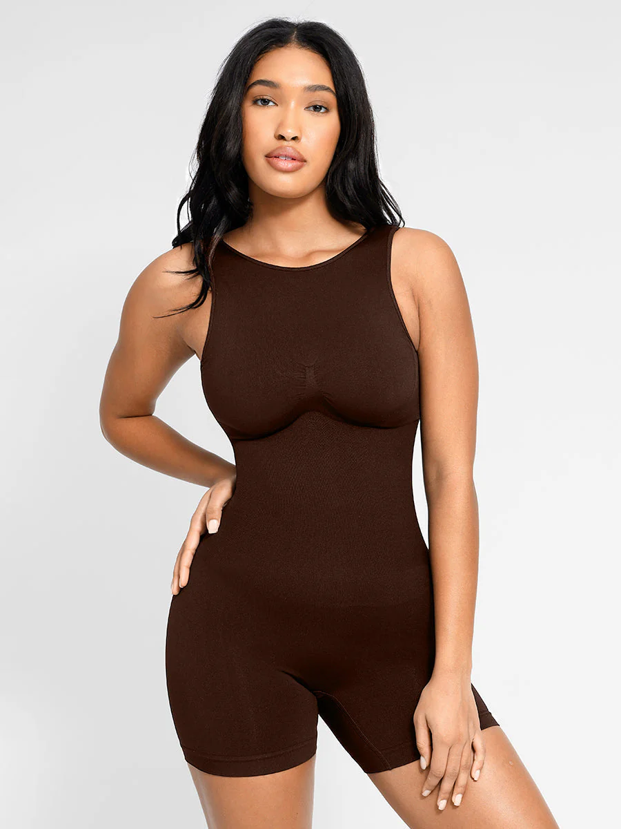 Eingebauter Shapewear-Strampler mit hohem Halsausschnitt - Image 2