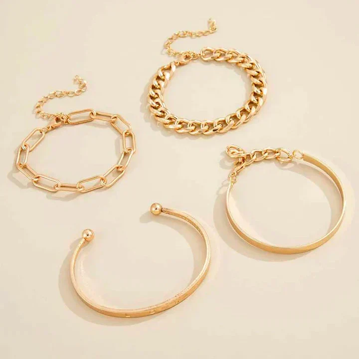 Elan Mercer Gold Armband Set - Image 2