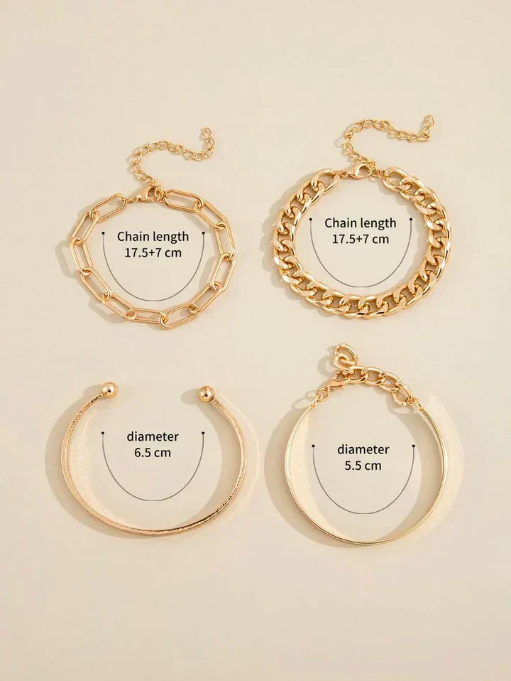 Elan Mercer Gold Armband Set - Image 4