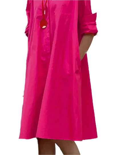 ÉlanChic elegante Hemdkleid für Frauen mit raffiniertem Stil - Image 3
