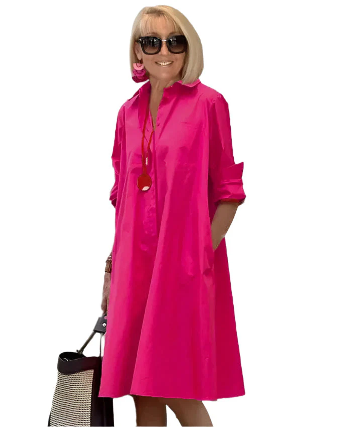 ÉlanChic elegante Hemdkleid für Frauen mit raffiniertem Stil - Image 7