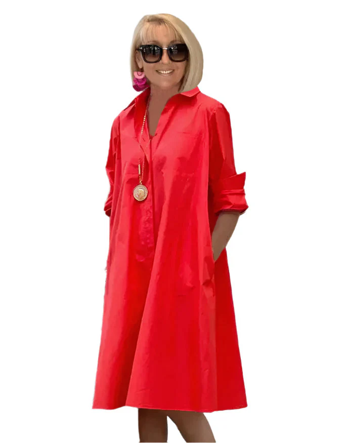 ÉlanChic elegante Hemdkleid für Frauen mit raffiniertem Stil - Image 9