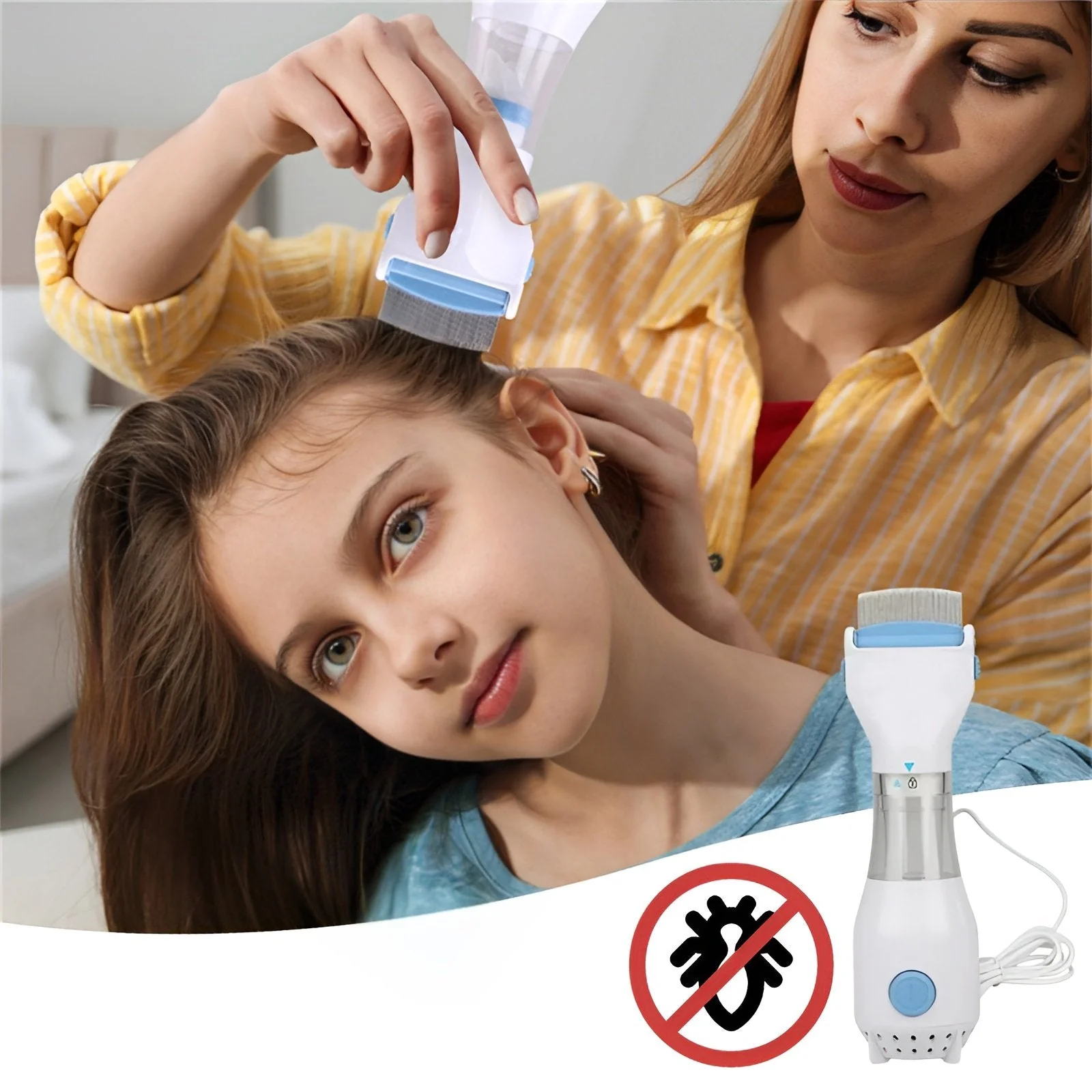 Electric Lice Comb Lice Entferner wahr - frei und sicher - Floh
