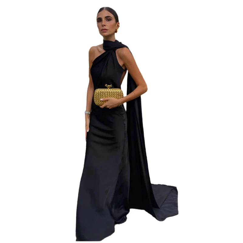 Elégance Nocturne – Elegantes Cocktailkleid mit Bindenausschnitt und offenem Rücken - Image 19