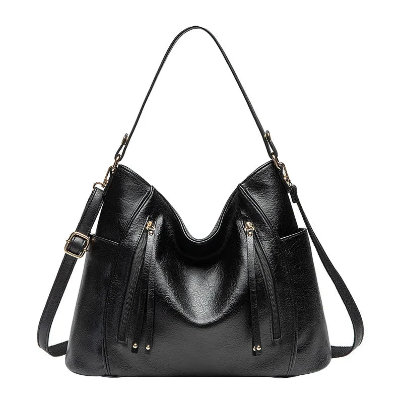 Elegante Damen-Schultertasche, geräumig, aus PU - Image 12