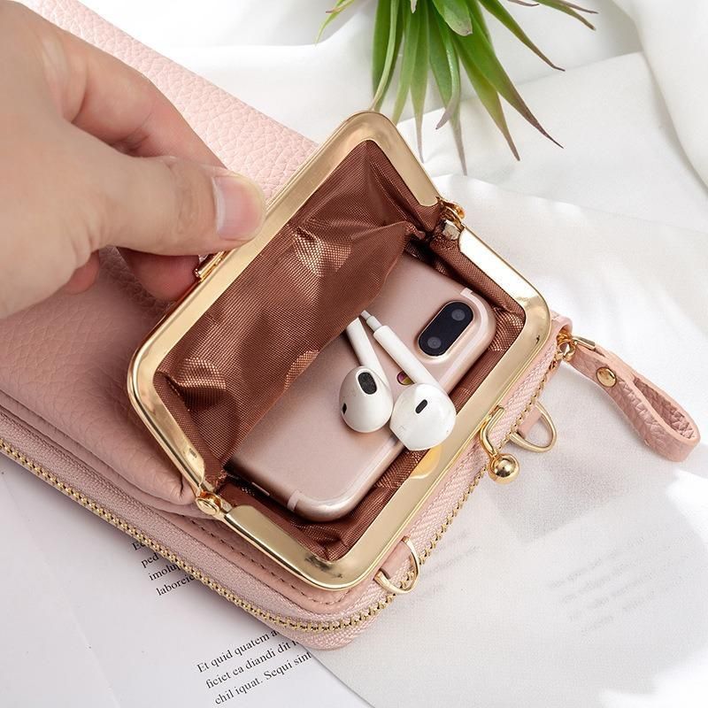 Elegante Damen-Umhängetasche für Handys aus strapazierfähigem PU-Leder - Image 4