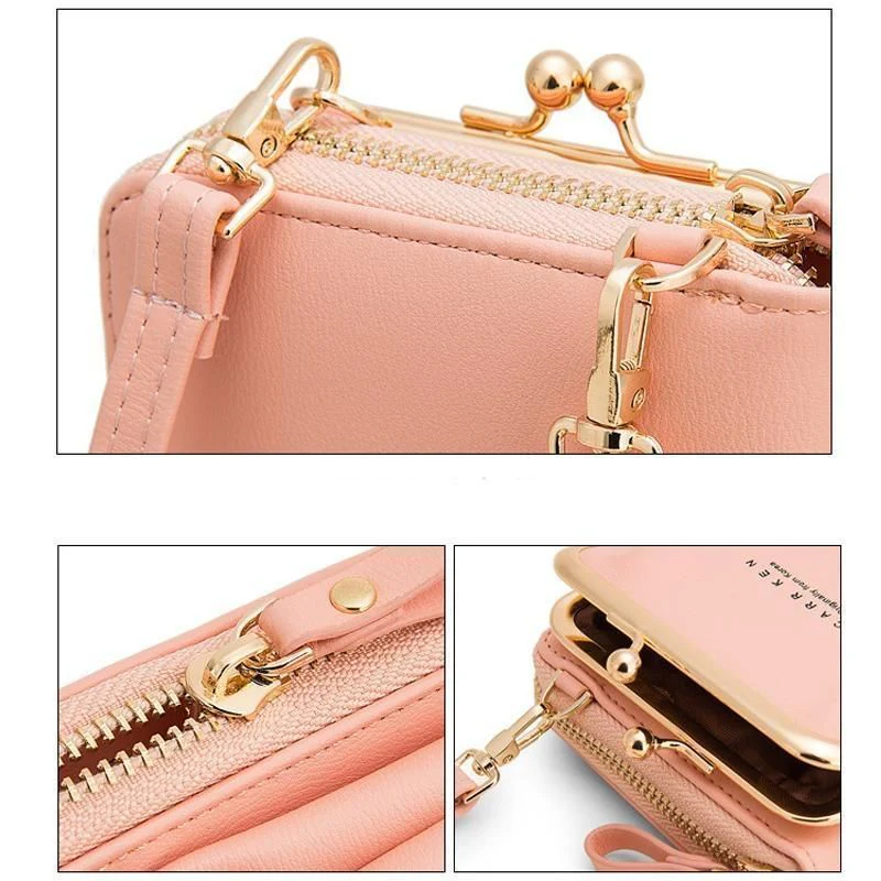 Elegante Damen-Umhängetasche für Handys aus strapazierfähigem PU-Leder - Image 7
