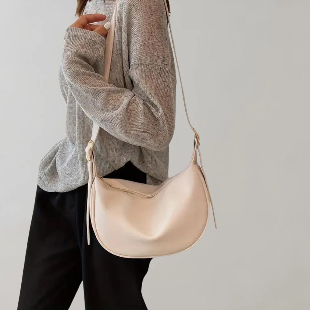 Elegante Damen-Umhängetasche, minimalistisch, aus veganem Leder - Image 3