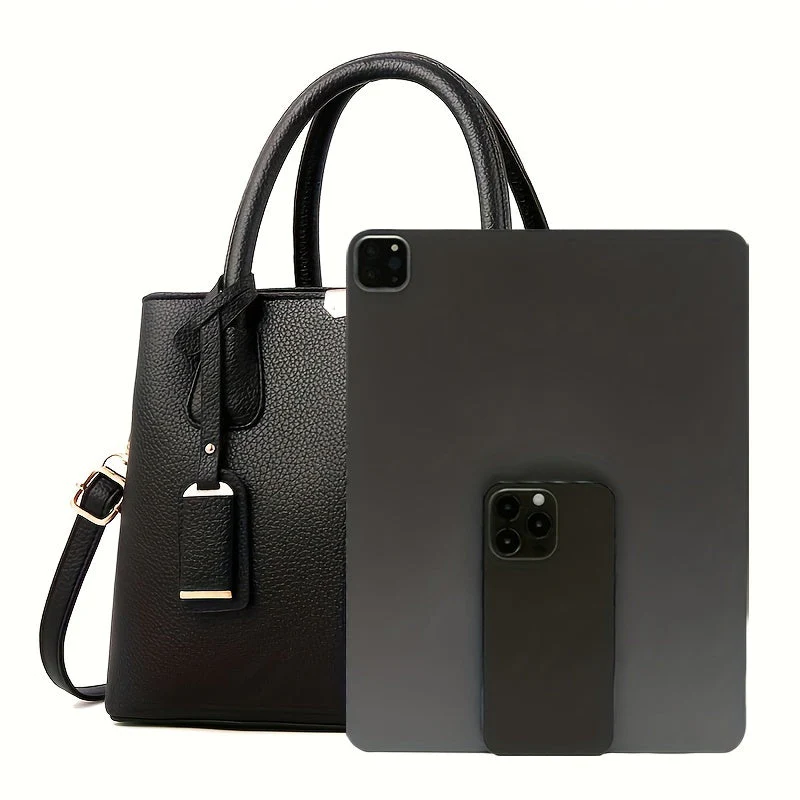 Elegante, geräumige Damenhandtasche aus vielseitigem PU-Leder - Image 2