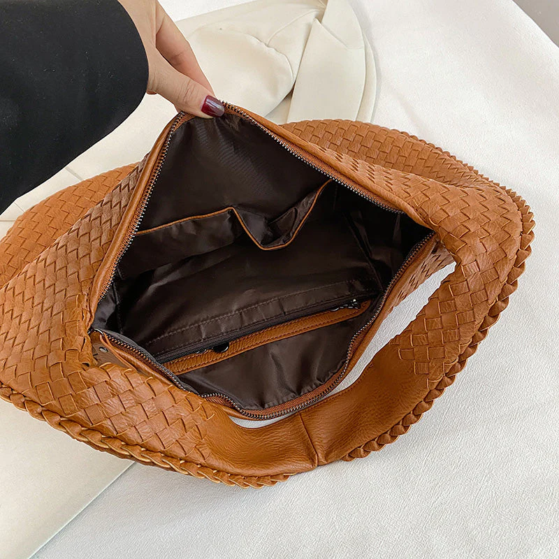 Elegante gewebte Schultertasche für Damen aus strapazierfähigem Material - Image 2