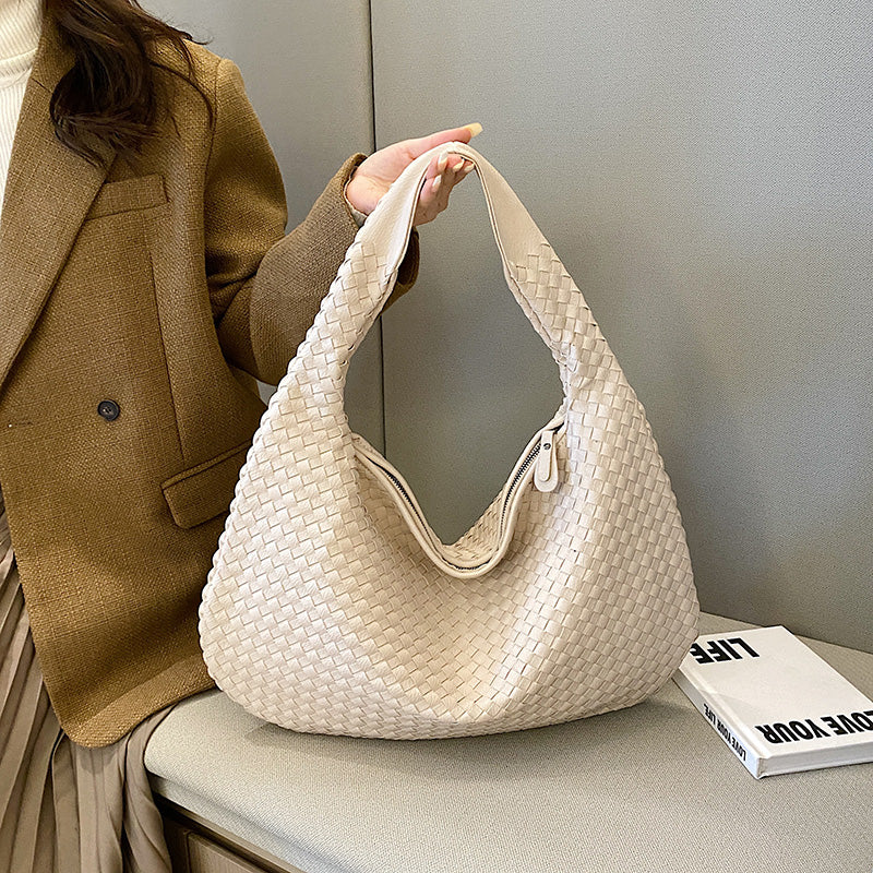 Elegante gewebte Schultertasche für Damen aus strapazierfähigem Material - Image 5