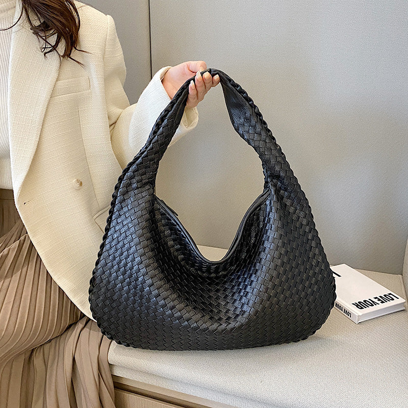 Elegante gewebte Schultertasche für Damen aus strapazierfähigem Material - Image 7